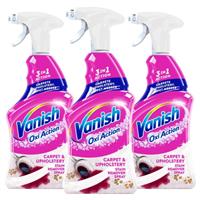 3 x Vanish Gold Oxi Action Carpet Cleaner & Odour Stain Remover Spray 500ml
