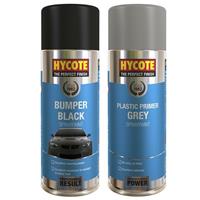 Hycote Black Bumper/Trim Primer Refurb Kit - Spray Paint with Plastic Primer