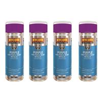 Hycote Colour Spray Paint XUK1024 Ford Purple Velvet Metallic 400ml x 4