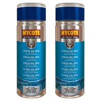 Hycote Blue Ral 5012 Fast Drying Perfect Finish Aerosol Spray Paint 400ml x2