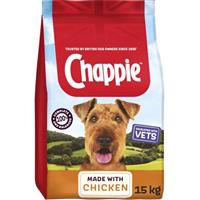 15kg Chappie Complete Dry Adult Dog Food Chicken & Wholegrain Cereal