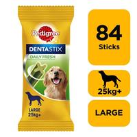 84 Pedigree Dentastix Fresh Adult Large Dog Treats 84 Dental Sticks Dog Chews