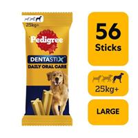 56 Pedigree Dentastix Daily Adult Large Dog Treats 56 Dental Sticks Dog Chews