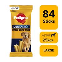 84 Pedigree Dentastix Daily Adult Large Dog Treats 84 Dental Sticks Dog Chews