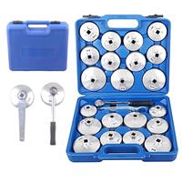 23Pcs Cap Type Oil Filter Wrench Set Automotive Removal Socket Tool Kit