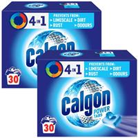 2 x 30 Calgon 4 in 1 Powerball Tabs Water Softener Tablets Total 60 Bulk Buy