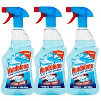 3 x Windolene Glass & Shiny Surfaces Window Cleaner Spray 750ml Diamond Shine