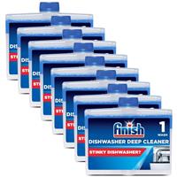 8 x Finish Dishwasher cleaner 250ml Dual Action Clean Combat grease & limescale