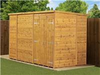 Empire Pent Garden Shed Wooden Shiplap Tongue & Groove 10X6 10ft x 6ft Double Do