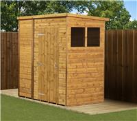 Empire Pent Garden Shed Wooden Shiplap Tongue & Groove 6X4 6ft x 4ft Windows