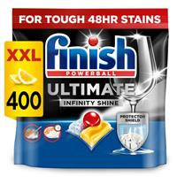 Finish Ultimate Infinity Shine Dishwasher Tablets | Lemon | 400 Tabs