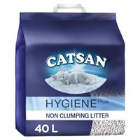 40L Catsan Hygiene Non Clumping Cat Litter 40 Litres Odour Control Kitten Litter
