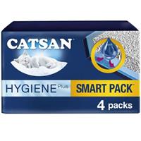 4 Catsan Hygiene Smart Pack Inlays Cat Litter Dust Free Litter Tray Liners