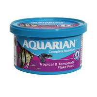 Aquarian Tropical Fish Flakes Complete Nutrition 25g Aquarium Fish Food | Fish