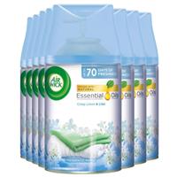 8 x Airwick Freshmatic Max Refill Crisp Linen & Lilac 250ml Automatic Spray