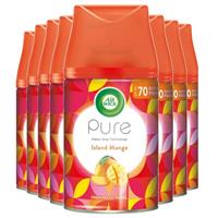 8 x Air Wick Freshmatic Refill Automatic Aerosol Spray Pure Island Mango 250ml