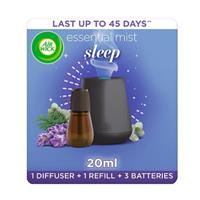 2x Air Wick Essential Mist Refill 20ml/Energising Orange Blossom +Sleep Lavender