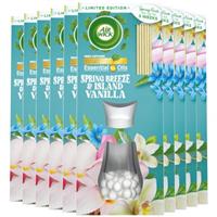 10 x Air Wick Reed Diffuser Air Freshener Spring Breeze & Island Vanilla 33ml