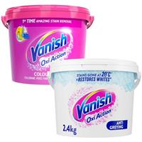 Vanish Fabric Stain Remover Oxi Action Powder Pink & Whites 2.4kg
