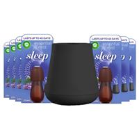 Air Wick Mist Kit & 6 Refills Sleep Lavender Sage & Eucalyptus Freshener 20ml