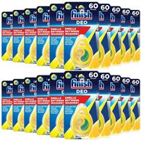 20 x Finish Dishwasher Freshener Lemon & Lime With Scent Control Up to 60 Washes