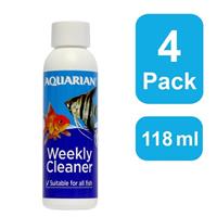 Aquarian Weekly Cleaner Water Conditioner 118ml (4-Pack) Aquarium Water Condit