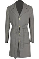 FENDI MEN'S BELTED HOUNDSTOOTH WOVEN COAT IT 50 UK/US CHEST 40 - L Regular