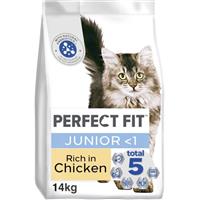 14kg Perfect Fit Advanced Nutrition Junior Complete Dry Cat Food Chicken Biscuit