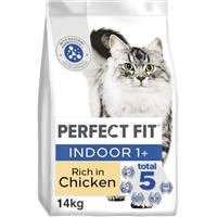 14kg Perfect Fit Advanced Nutrition Indoor Adult Complete Dry Cat Food Chicken