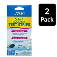 API 5 in 1 Aquarium Test Strips - 4 Pack Fish PH Levels Fresh & Salt Water