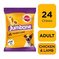 24 Pedigree Jumbone Medium Dog Treats Chicken & Lamb Dog Chews