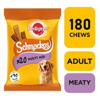 180 Pedigree Schmackos Mixed Meat Dog Treats Dog Chews (9x144g)