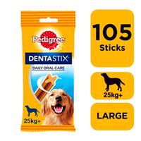 105 Pedigree Dentastix Daily Dental Sticks Dog Treats Large Dog Chews