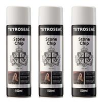 Tetrosyl Stonechip Stone Chip Underseal Protector Aerosol White 500ml SCS502 x 3