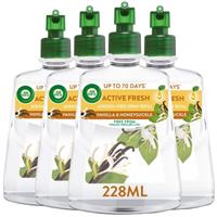 4 x Air Wick Sweet Vanilla & Shea Butter Aerosol-Free Automatic Spray Refill 228