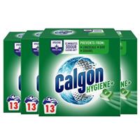 4 x Calgon Hygiene Plus Washing Machine Water Softener 13 Tablets Total 52