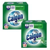2 x Calgon Hygiene Plus Washing Machine Water Softener 13 Tablets Total 26