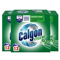 3 x Calgon Hygiene Plus Washing Machine Water Softener 13 Tablets Total 39