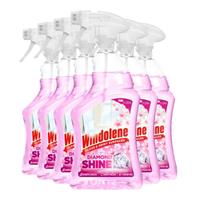 6 x Windolene Diamond Shine Window & Glass Spray Window Cleaner Pink 750ml