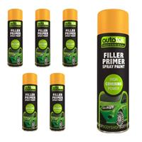 AutoTek Filler Primer Multi-Purpose Aerosol Spray Paint 500ml x6