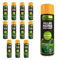 AutoTek Filler Primer Multi-Purpose Aerosol Spray Paint 500ml x12