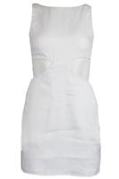 BONDI BORN CUTOUT LINEN MINI DRESS XSMALL - XS Regular