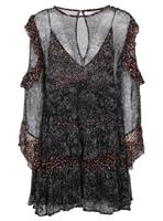 IRO TRILLIE PRINTED CHIFFON MINI DRESS FR 40 UK 12