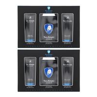 Lamborghini Acqua Eau De Toilette 125ml, Shower Gel + Aftershave Balm Set x 2