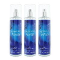 Britney Spears Midnight Fantasy Fine Fragrance Mist 236ml For Her x 3