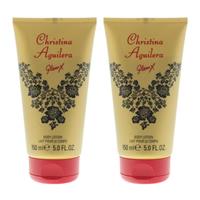 Christina Aguilera Glam X Body Lotion 150ml For Her x 2
