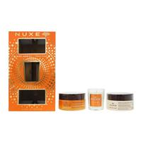 Nuxe Honey Lover Gift Set - Body Oil Balm 200ml, Body Scrub 175ml + Candle 70g