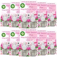 20 x Air Wick Plug In Liquid Electrical Refill Freshener Pink Sweet Pea 19ml