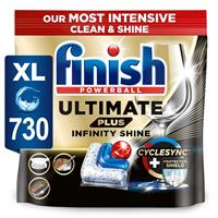 Finish Ultimate Plus Infinity Shine Dishwasher Tablets | Regular | 730 Tabs