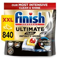 Finish Ultimate Plus Infinity Shine Dishwasher Tablets | Lemon | 840 Tabs